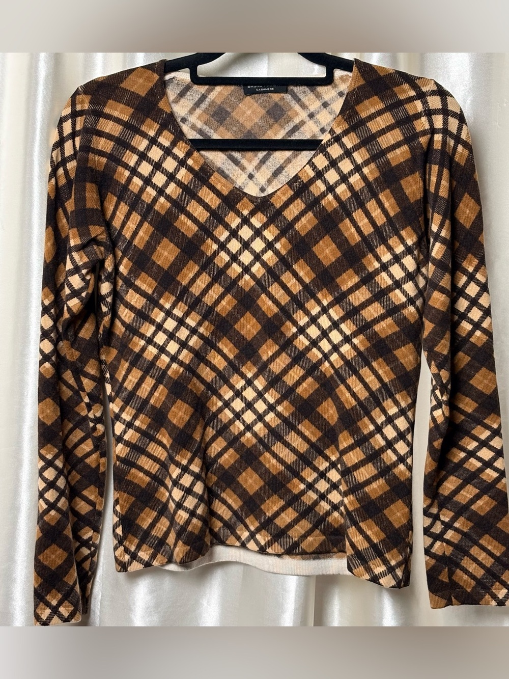Bruno Manetti Brown Cashmere Sweater- Preppy Fall